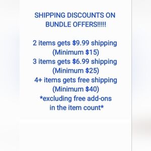 Bundle and save!!!